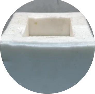 4. 灌入矽膠模具再次成型